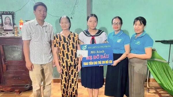 HỘI LHPN XÃ THỌ PHONG TRAO KINH PHÍ HỖ TRỢ CHƯƠNG TRÌNH "MẸ ĐỠ ĐẦU" CỦA LHPN TỈNH